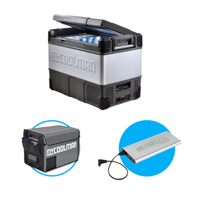 69L 'The Traveller' Portable Dual Zone Fridge with FREE PowerPack & Insulated Cover